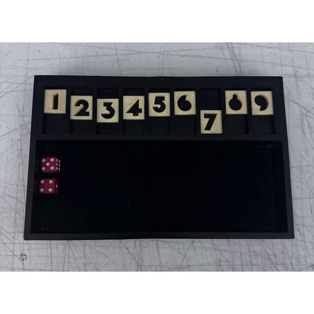 1979 Vintage Down & Out Dice Board Game Low Score Wins Family Complete Used B103